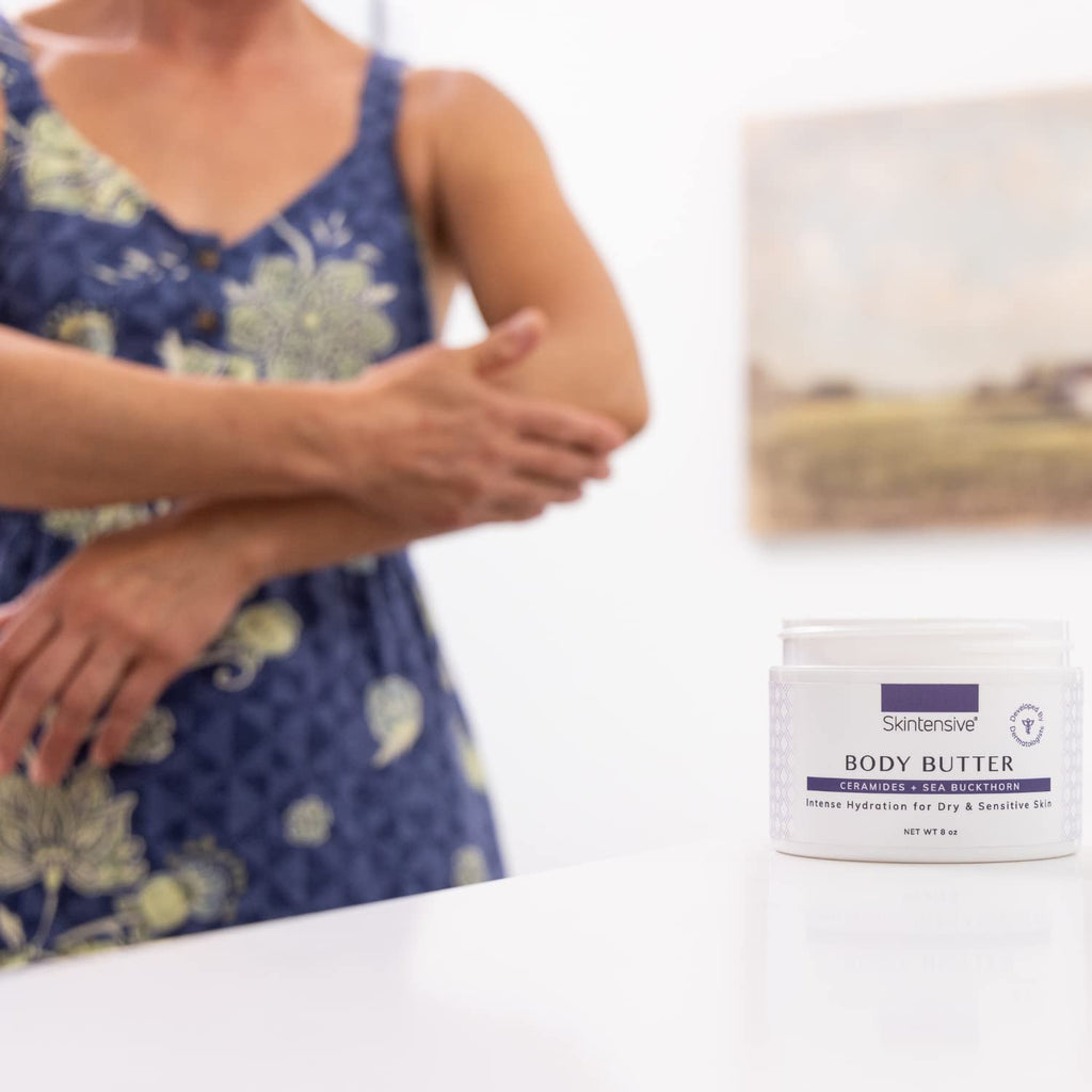 SKINTENSIVE Body Butter with Sea Buckthorn - Organic Coconut Oil, 8 oz