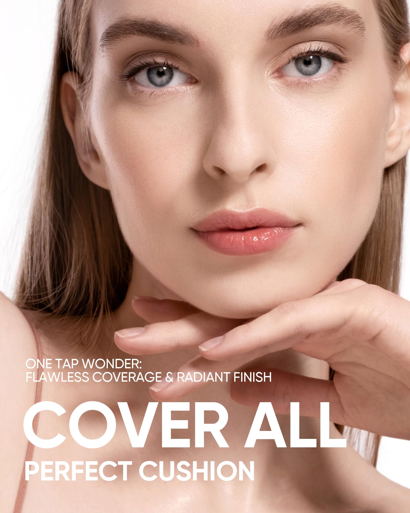 SKINTIFIC Cushion Foundation – Full Coverage, Weightless Skin-Fit, Satin Glow Finish, Sweatproof & Oil-Control