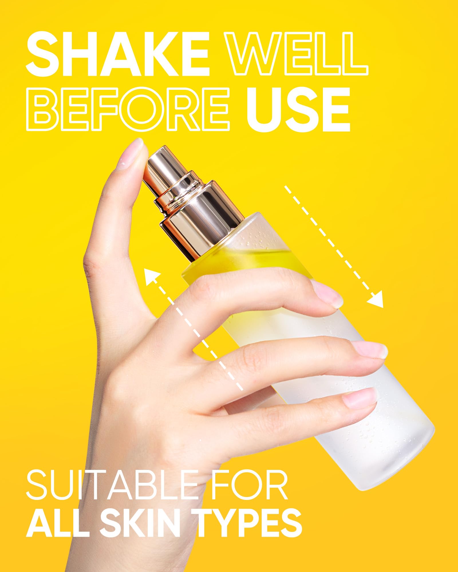 SKINTIFIC Radiance Booster Serum Spray – Hydrating Face Mist with Bifida Ferment & Squalane