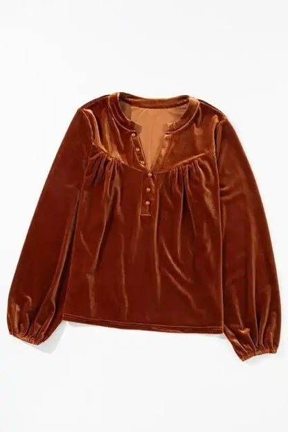 Elegant Skobeloff Beaded Velvet Blouse for Sophistication