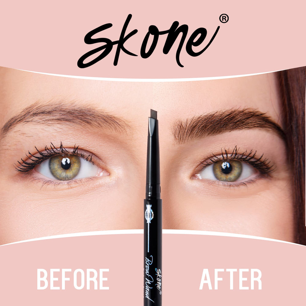 Skone The Original Brow Wand – Dual-Sided Waterproof Brow Pencil (Chocolate)