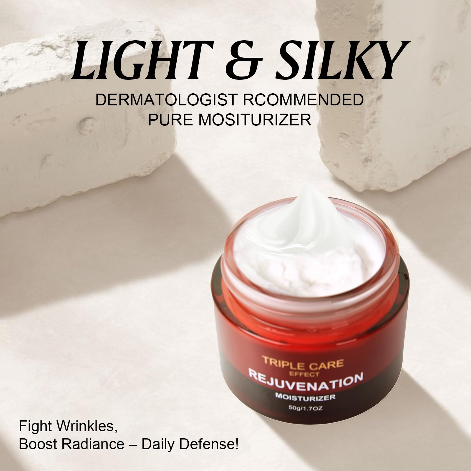 SKSOYT Triple Power Anti-Aging Moisturizer – Retinol, Hyaluronic Acid, Vitamin C & Niacinamide