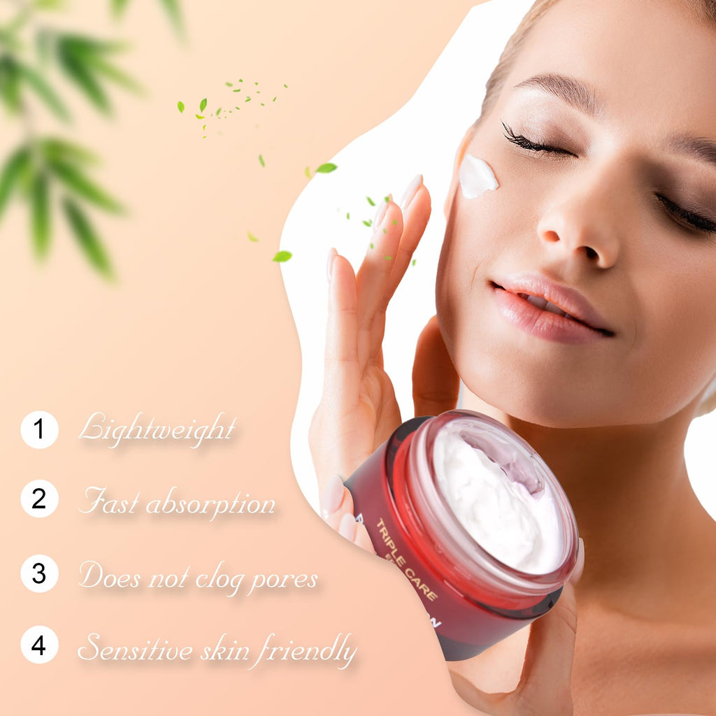 SKSOYT Triple Power Anti-Aging Moisturizer – Retinol, Hyaluronic Acid, Vitamin C & Niacinamide