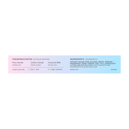 Skylar Boardwalk Delight EDP – Hypoallergenic, Vegan Clean Perfume with Cotton Candy, Vanilla & Coconut Milk | 10mL