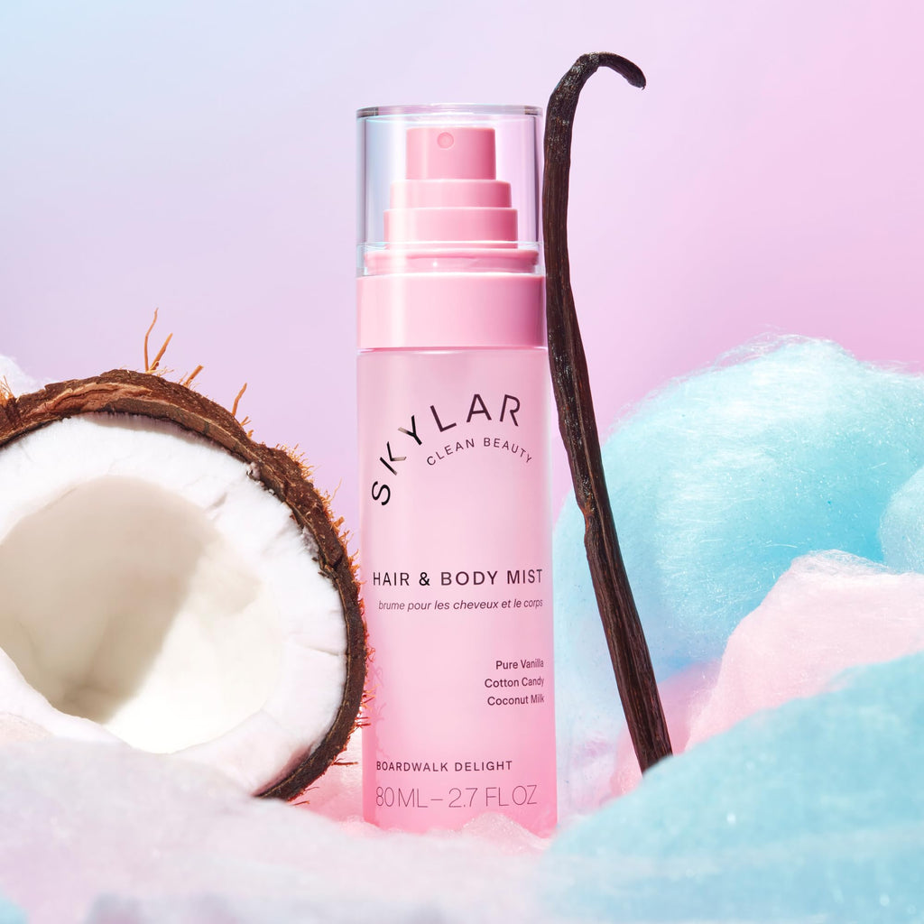 Skylar Boardwalk Delight Hair & Body Mist | Hypoallergenic, Clean Fragrance | Vegan & Cruelty-Free | 80 ml