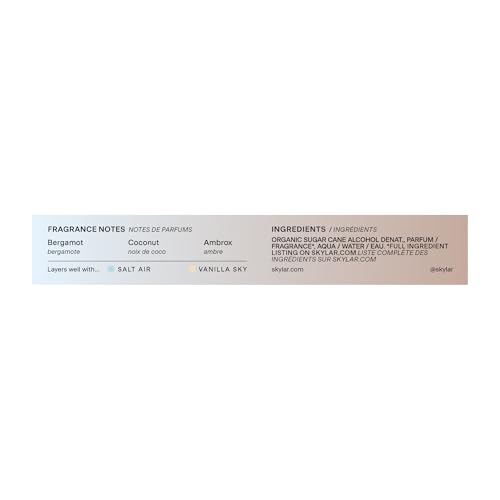 Skylar Coconut Cove Eau de Parfum – Hypoallergenic & Vegan Unisex Fragrance (10mL)