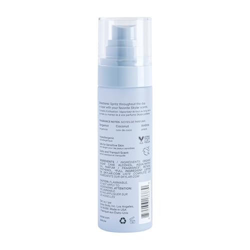 Skylar Coconut Cove Hair & Body Mist – Hypoallergenic, Clean Fragrance