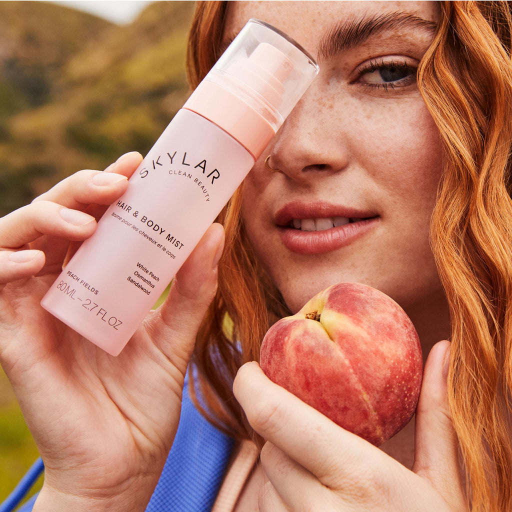 Skylar Peach Fields Hair & Body Mist – Hypoallergenic, Clean Fragrance | Vegan & Cruelty-Free | 80 ml
