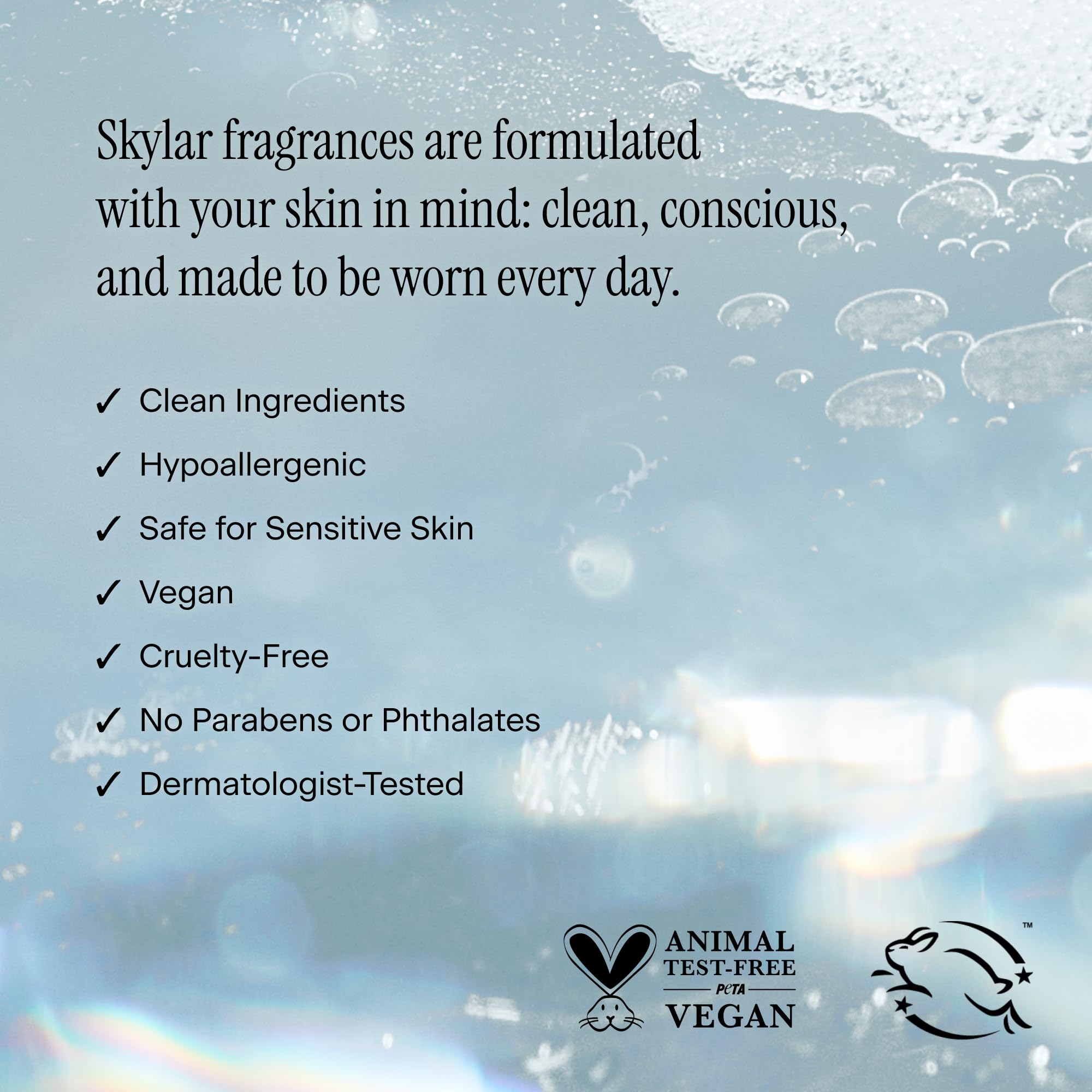 Skylar Salt Air Eau de Parfum – Hypoallergenic, Clean Formula for Women & Men – Driftwood, Sea Salt & Seaweed – 50 mL / 1.7 Fl Oz