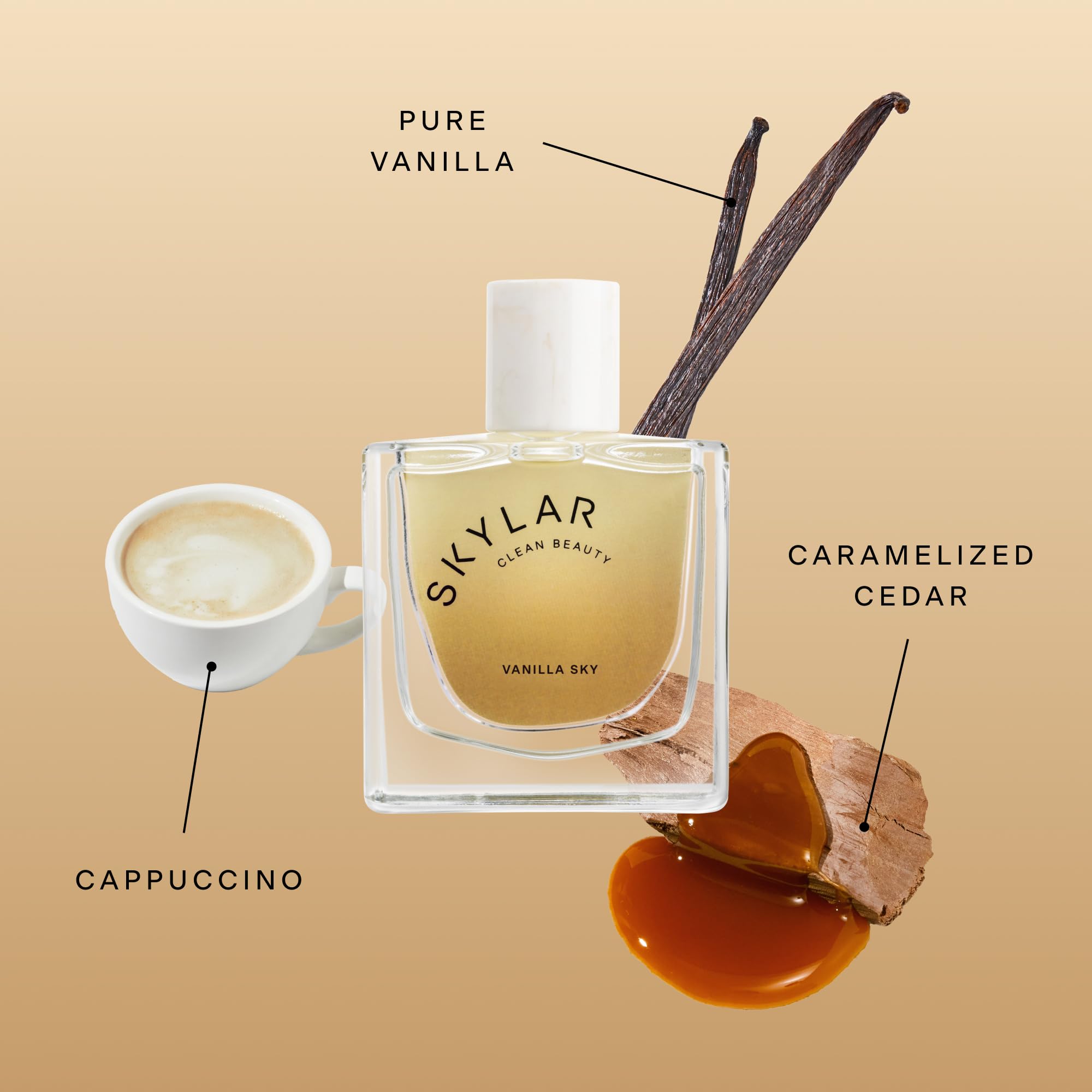 Skylar Vanilla Sky Eau de Parfum – Hypoallergenic, Clean & Vegan (50 mL / 1.7 fl oz)