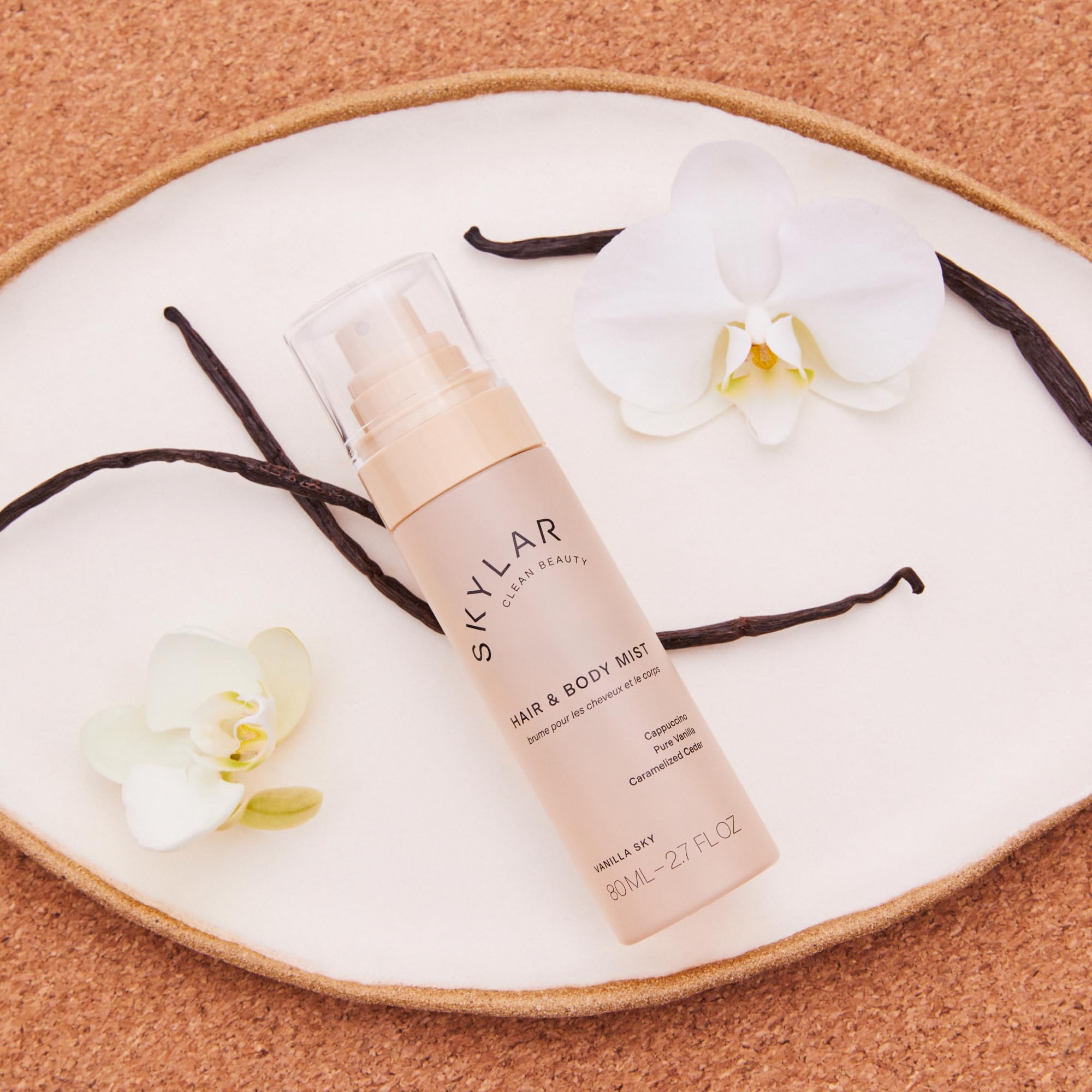 Skylar Vanilla Sky Hair & Body Mist — Hypoallergenic, Vegan, Clean Fragrance (80 ml)