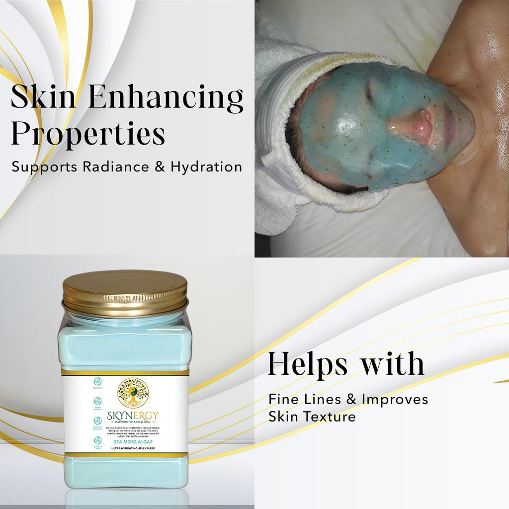 SKYNERGY Sea Moss Algae Jelly Mask – Hydration & Glow | 12 Applications