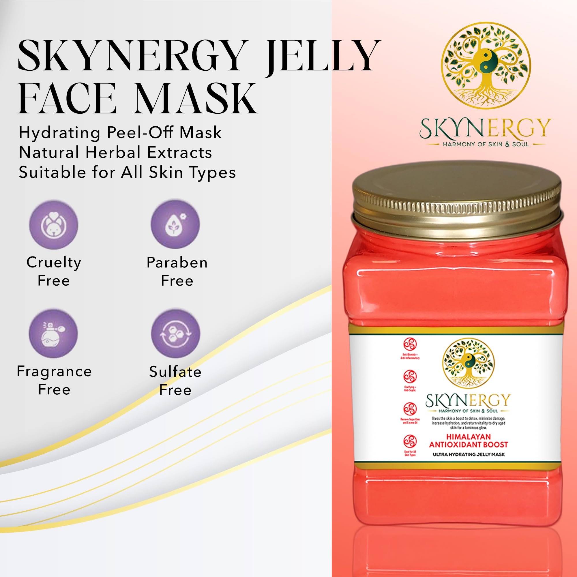 SKYNERGY Himalayan Antioxidant Boost Jelly Mask – Hydration & Glow for All Skin Types | 12 Applications