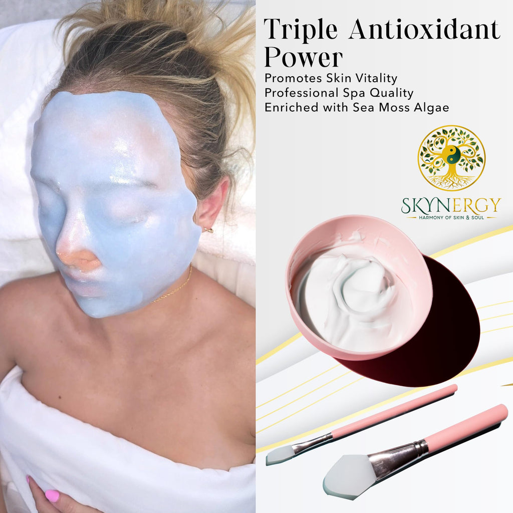 SKYNERGY Sea Moss Algae Jelly Mask – Hydration & Glow | 12 Applications