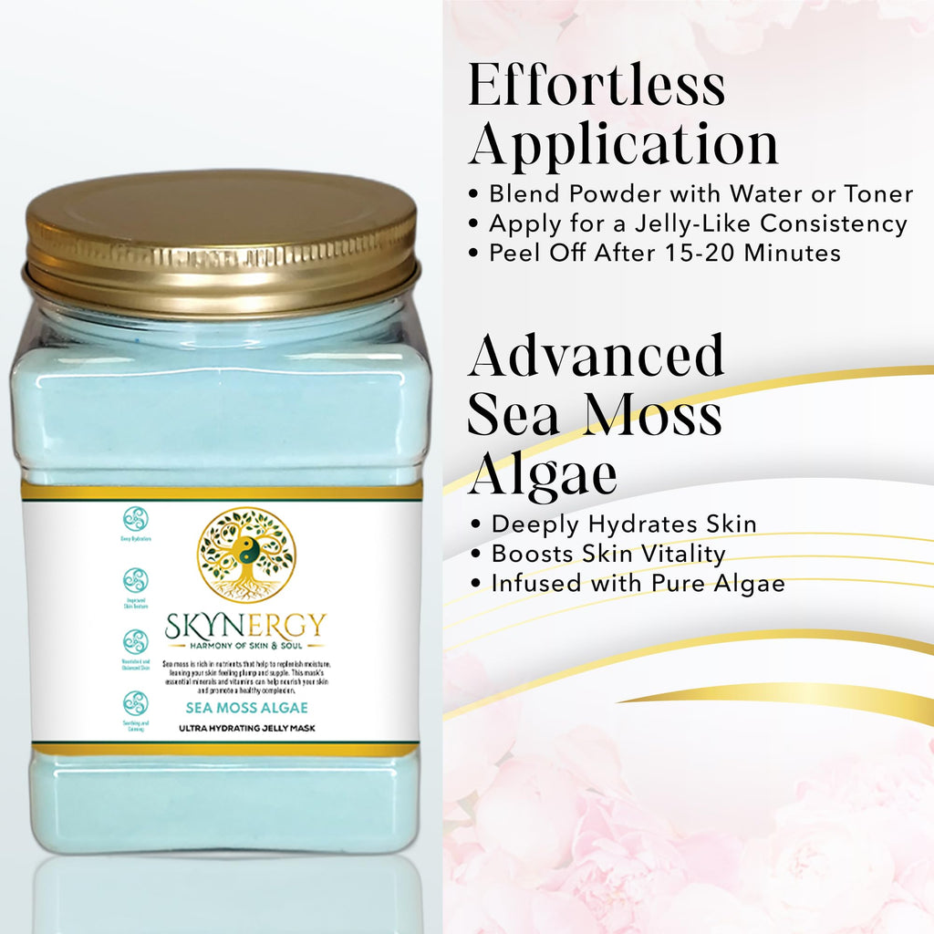 SKYNERGY Sea Moss Algae Jelly Mask – Hydration & Glow | 12 Applications
