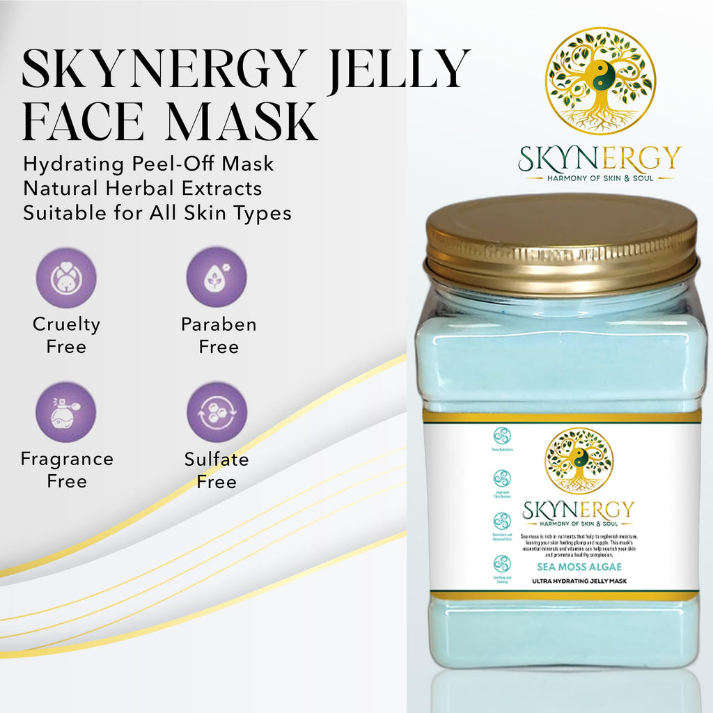 SKYNERGY Sea Moss Algae Jelly Mask – Hydration & Glow | 12 Applications