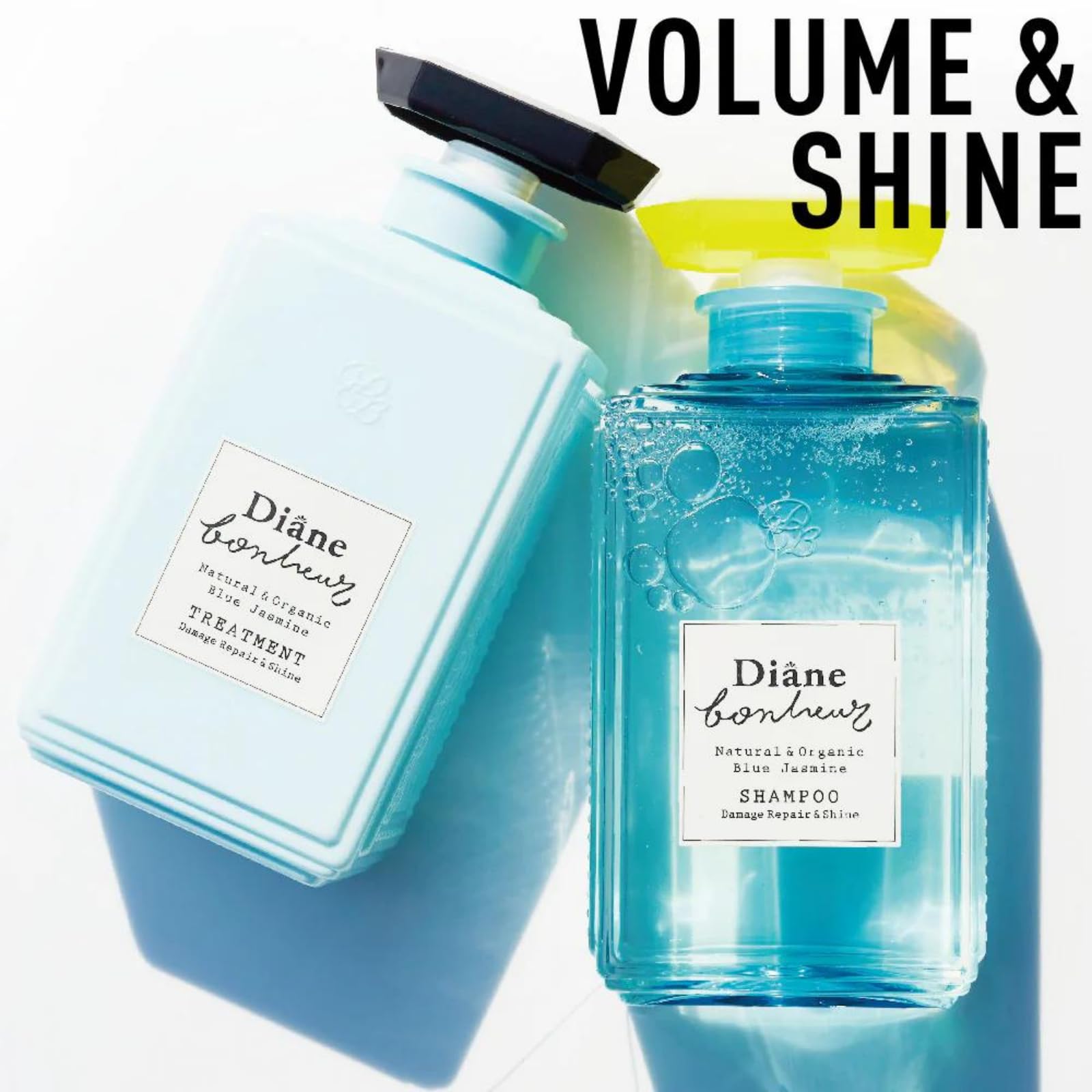 Diane Bonheur Moist Diane Hydrating Shampoo – Blue Jasmine, 16.9 oz / 500 mL, Sulfate & Silicone Free