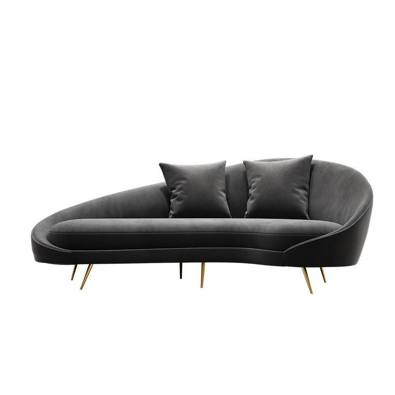 Slender Modern Armchair, Velvet