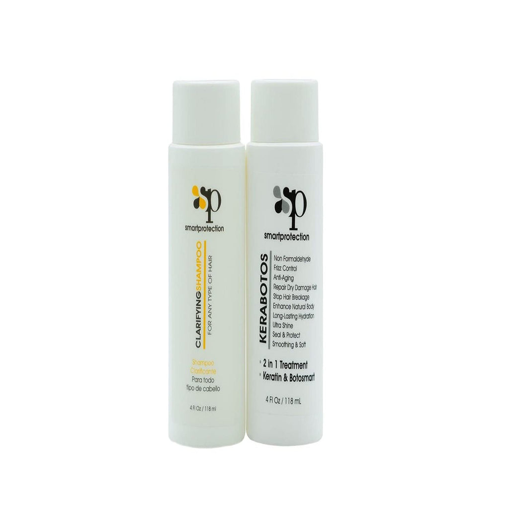 Smart Protection Kerabotos & Clarifying Shampoo 4oz – 2-in-1 Keratin Treatment