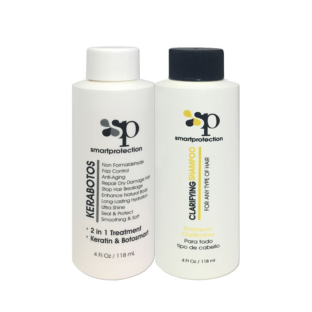 Smart Protection Kerabotos & Clarifying Shampoo 4oz – 2-in-1 Keratin Treatment