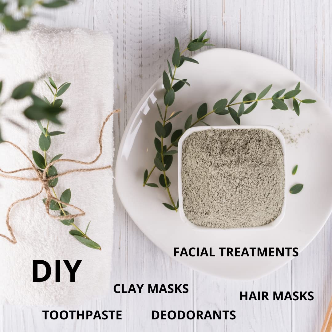 SMART SOLUTIONS Calcium Bentonite Clay – 5lb Pure Indian Healing Clay for DIY Masks, Deodorant, Hair & More
