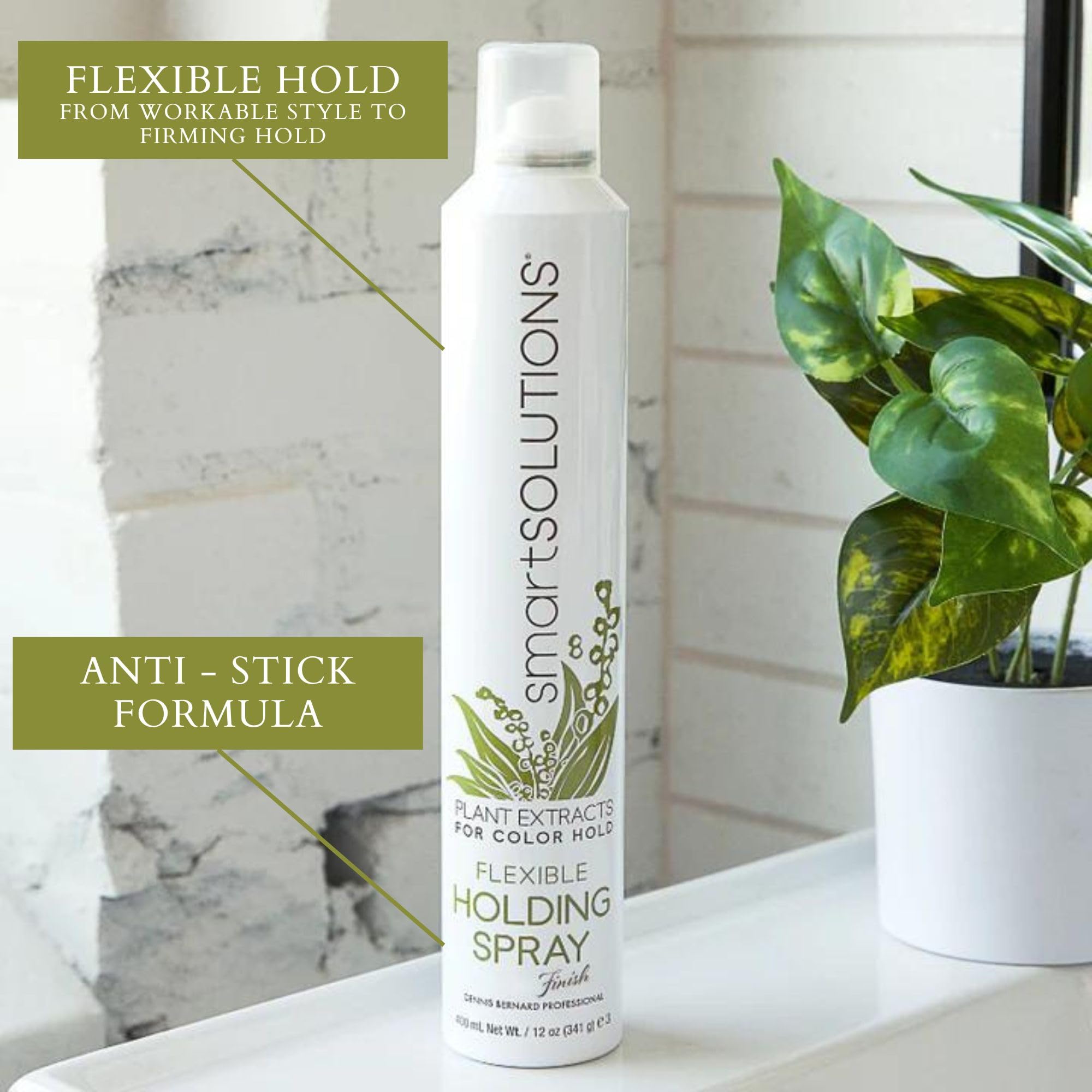 SMART SOLUTIONS Flexible Holding Spray | Light to Medium Hold | Non-Sticky & Easy to Wash Out | 10 oz