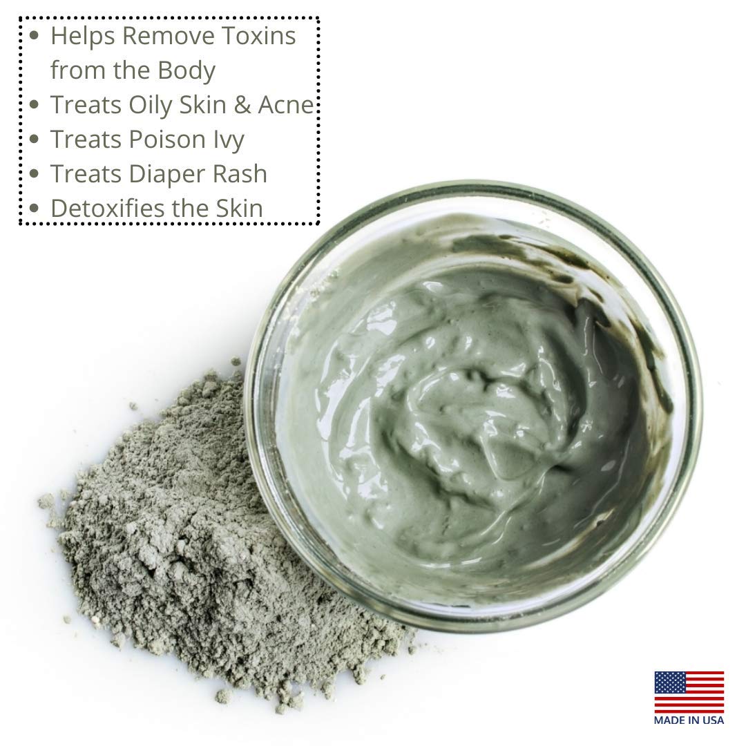 SMART SOLUTIONS Calcium Bentonite Clay – 5lb Pure Indian Healing Clay for DIY Masks, Deodorant, Hair & More