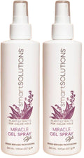 SMART SOLUTIONS Miracle Gel Spray, 8 oz Pack of 2 | 24-Hour Hold, Non-Flake, Paraben-Free