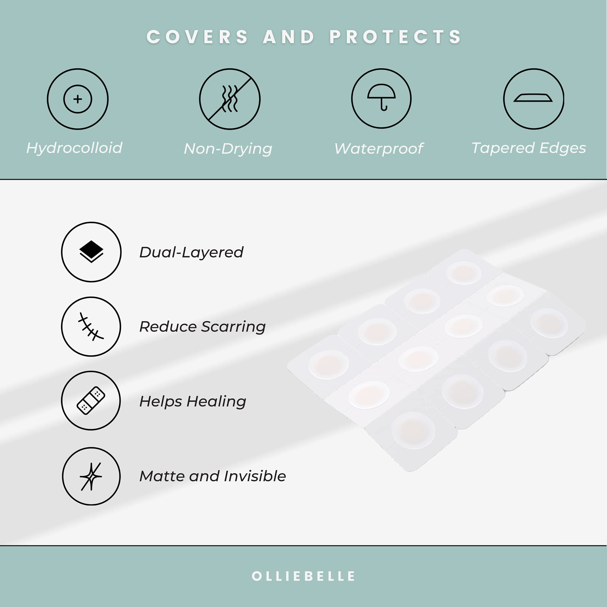 SMARTMED Cover-Dot Acne Care Patches – Waterproof Clear Dots, 48 Count