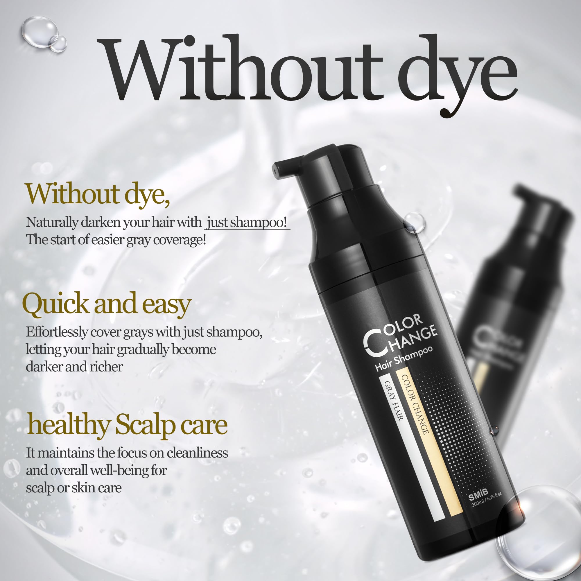 SMIB ColorChange Shampoo – Hypoallergenic Gray Blending Hair Dye
