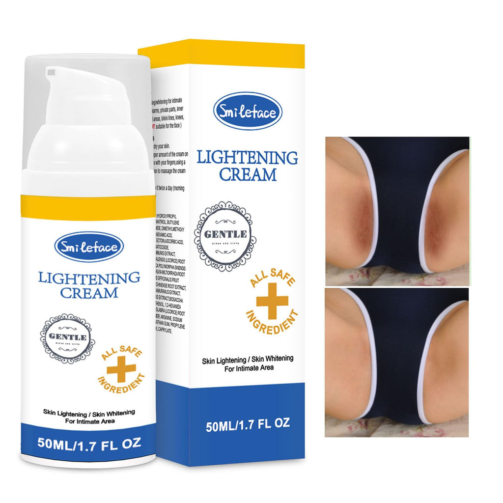 SMILEFACE Intimate Areas Skin Lightening Cream for Private Parts, Underarms & More | Gentle, All-Skin-Tone Safe