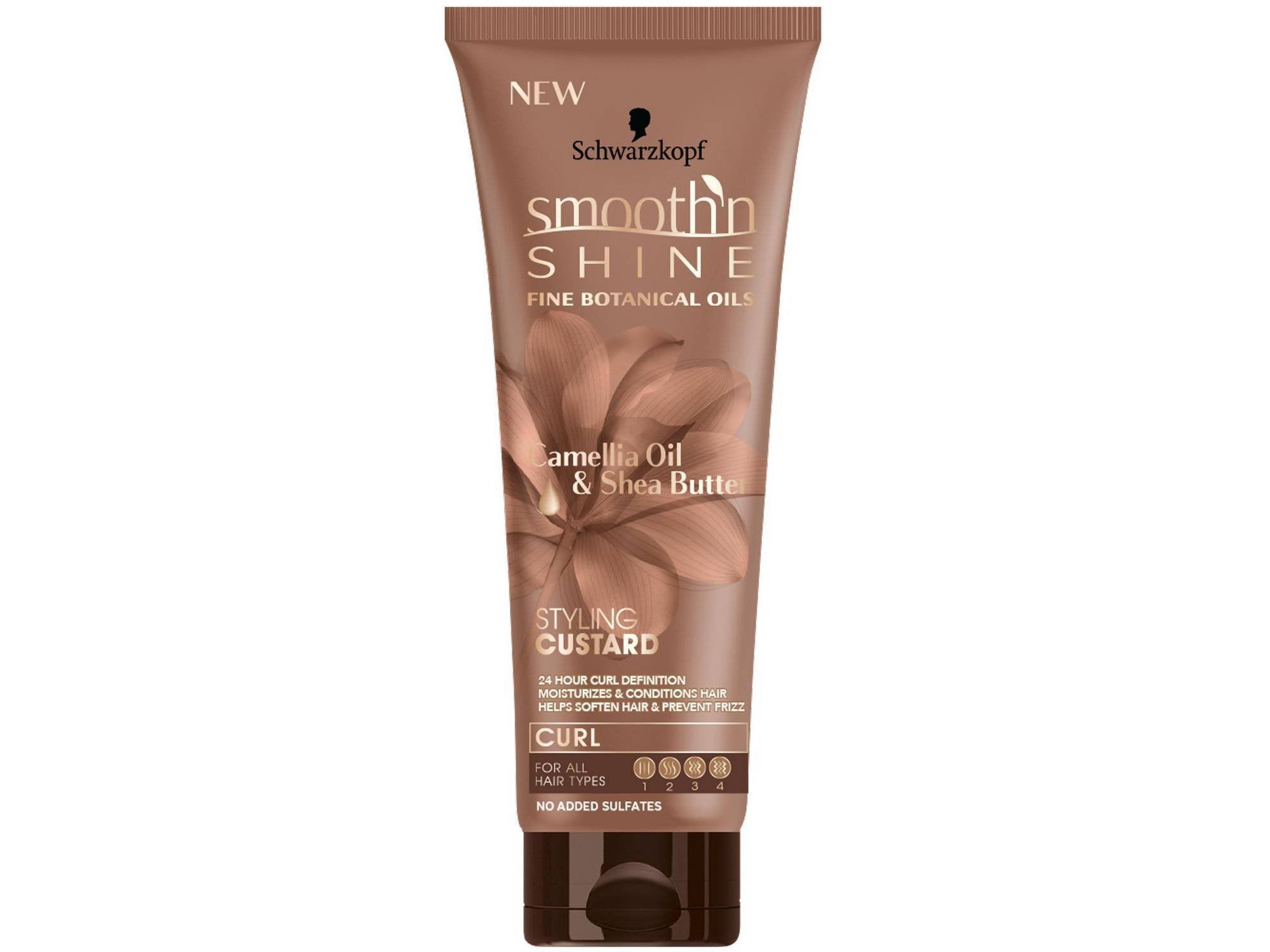 Smooth N Shine Curl Styling Custard, 8.5 oz - Frizz Control & 24-Hour Curl Definition