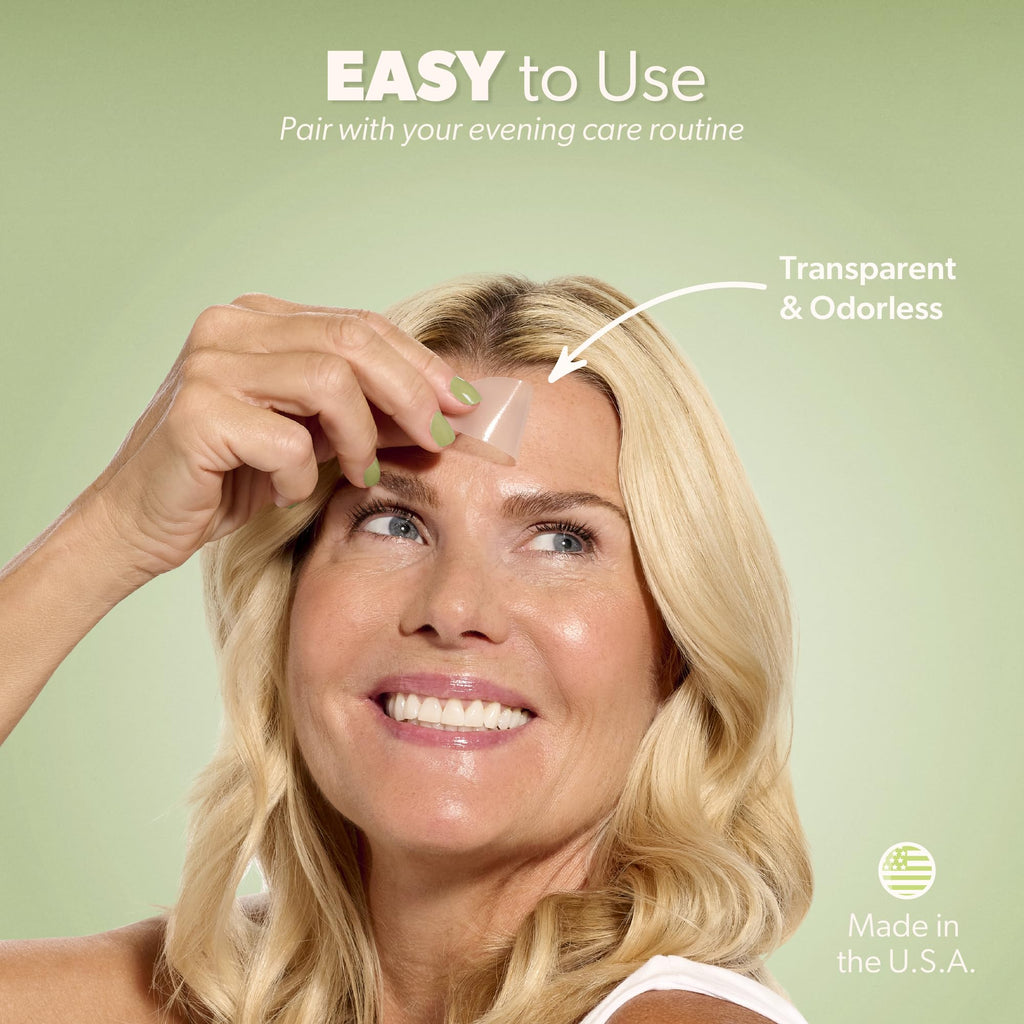 Smoothies Wide Wrinkle Patches for Face Overnight – 144 Patches, Made in USA