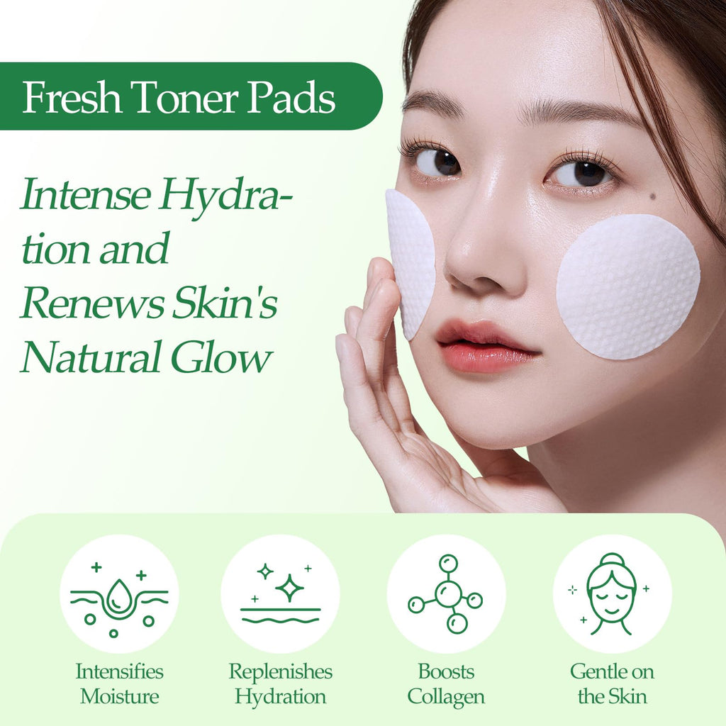 Snidin Toner Pads – Centella Asiatica & Collagen, Deep Hydration & Even Tone | 70 Pads