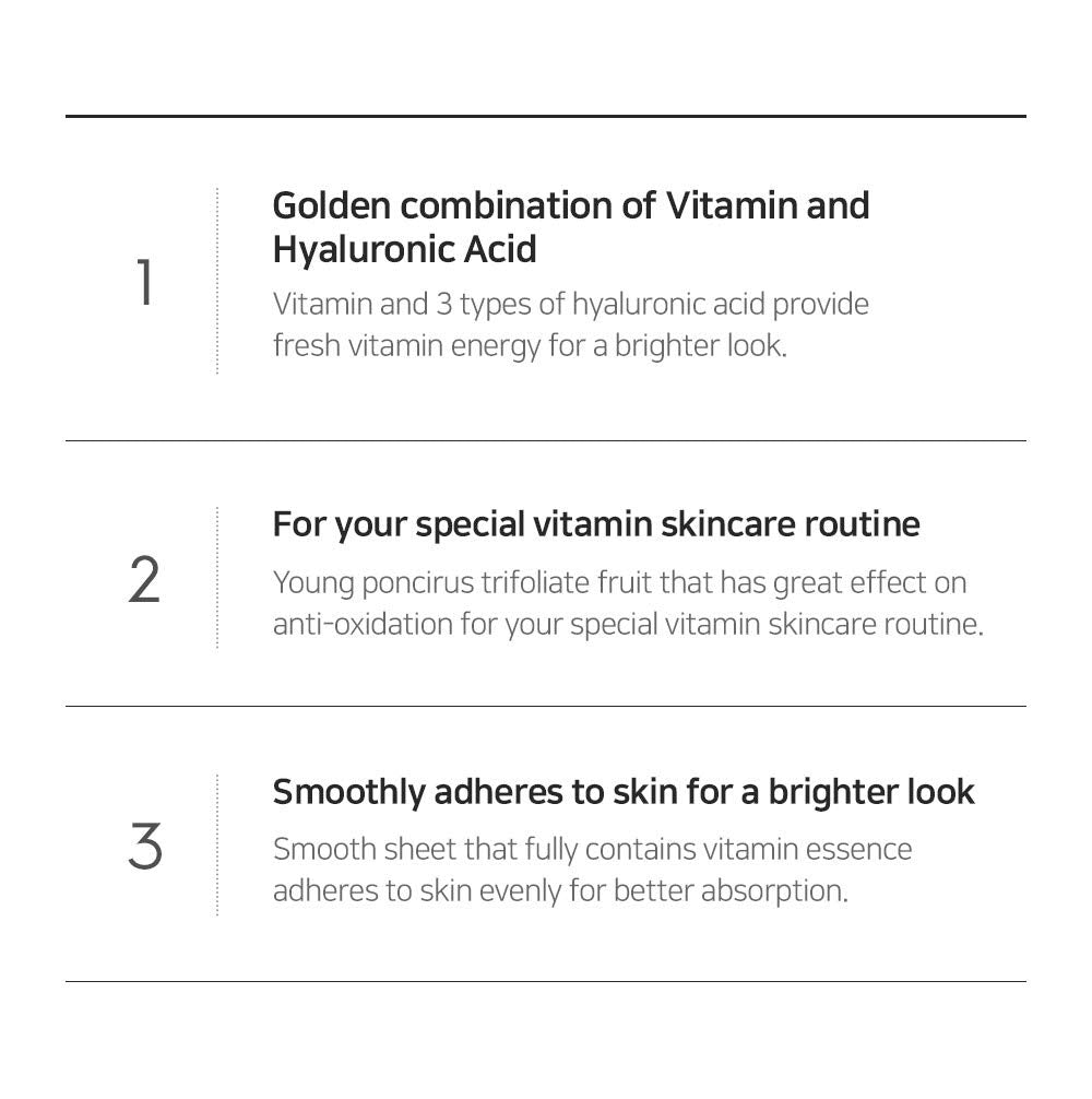 SNP Vitaronic Ampoule Sheet Mask | Nourishing, Moisturizing & Refreshing Facial Mask for All Skin Types | Vitamin B5 C E D | 10 Sheets