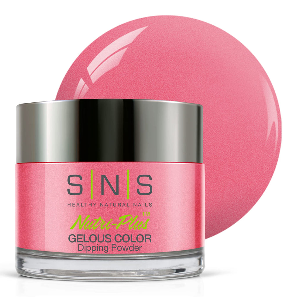 SNS Healthy Natural Nails Nail Dip Powder Classy Cocktail Dress Pink Shimmer - 14-Day Wear, Low Odor, No UV Lamp Required - 1.5 oz