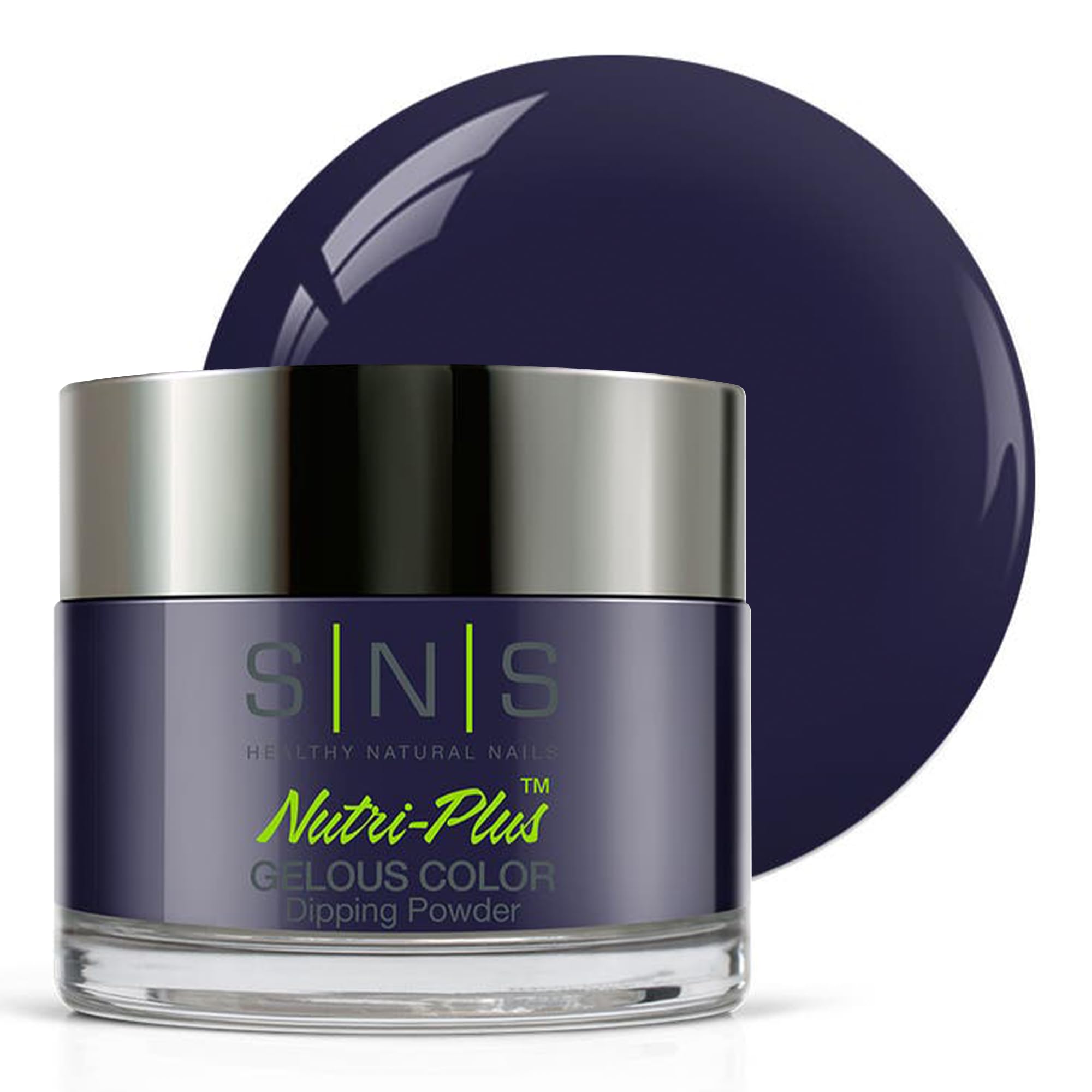 SNS Nail Dip Powder Ink – Long-Lasting 14-Day Color (Blue/Navy/Creme) – Low Odor, No UV Lamp – 1oz