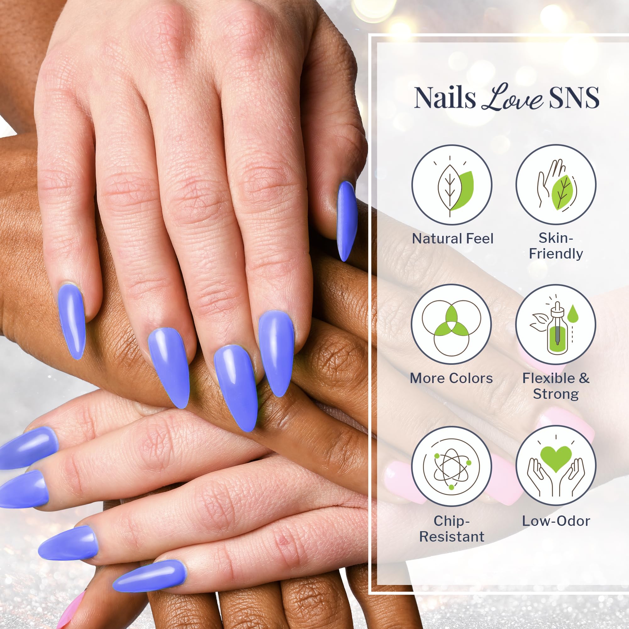 SNS Nail Dip Powder Deep Blue Utila – 1.5oz, 14-Day Color, Low Odor, No UV Lamp