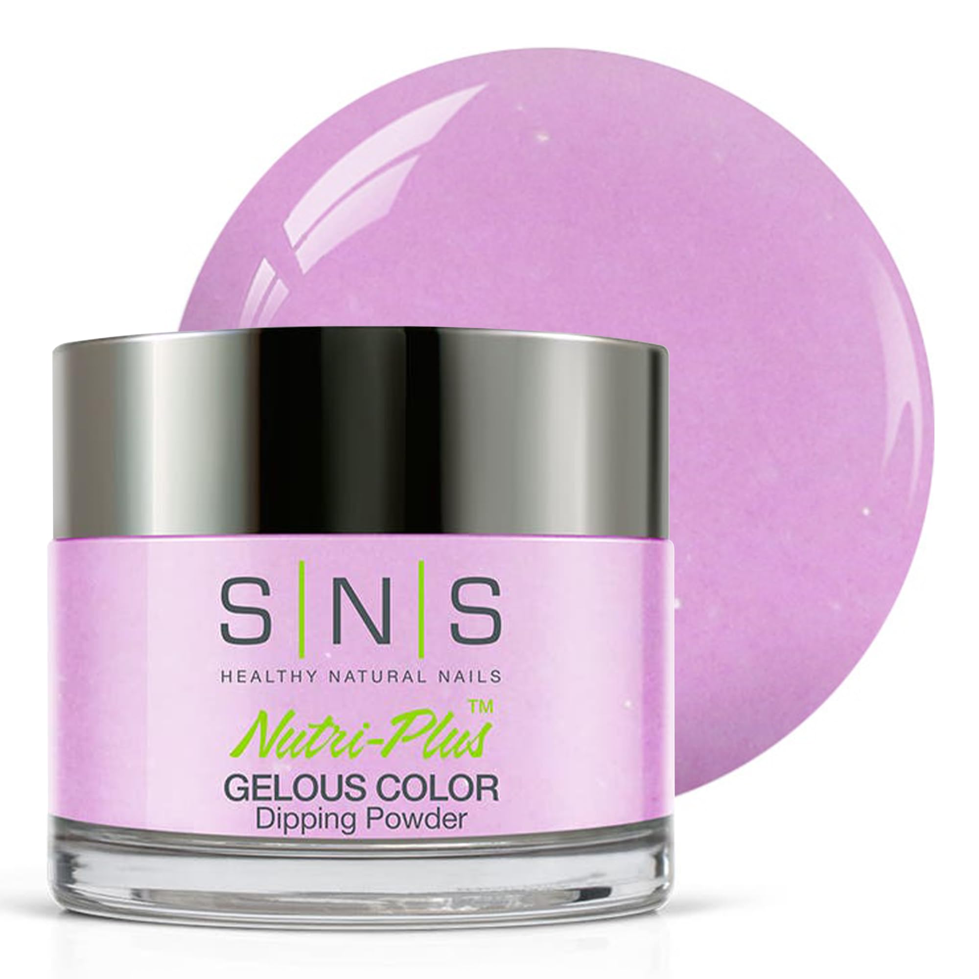 SNS Nail Dip Powder First Bite – Purple/Lavender Shimmer, 14-Day Wear, Low Odor, No UV Lamp, 1oz