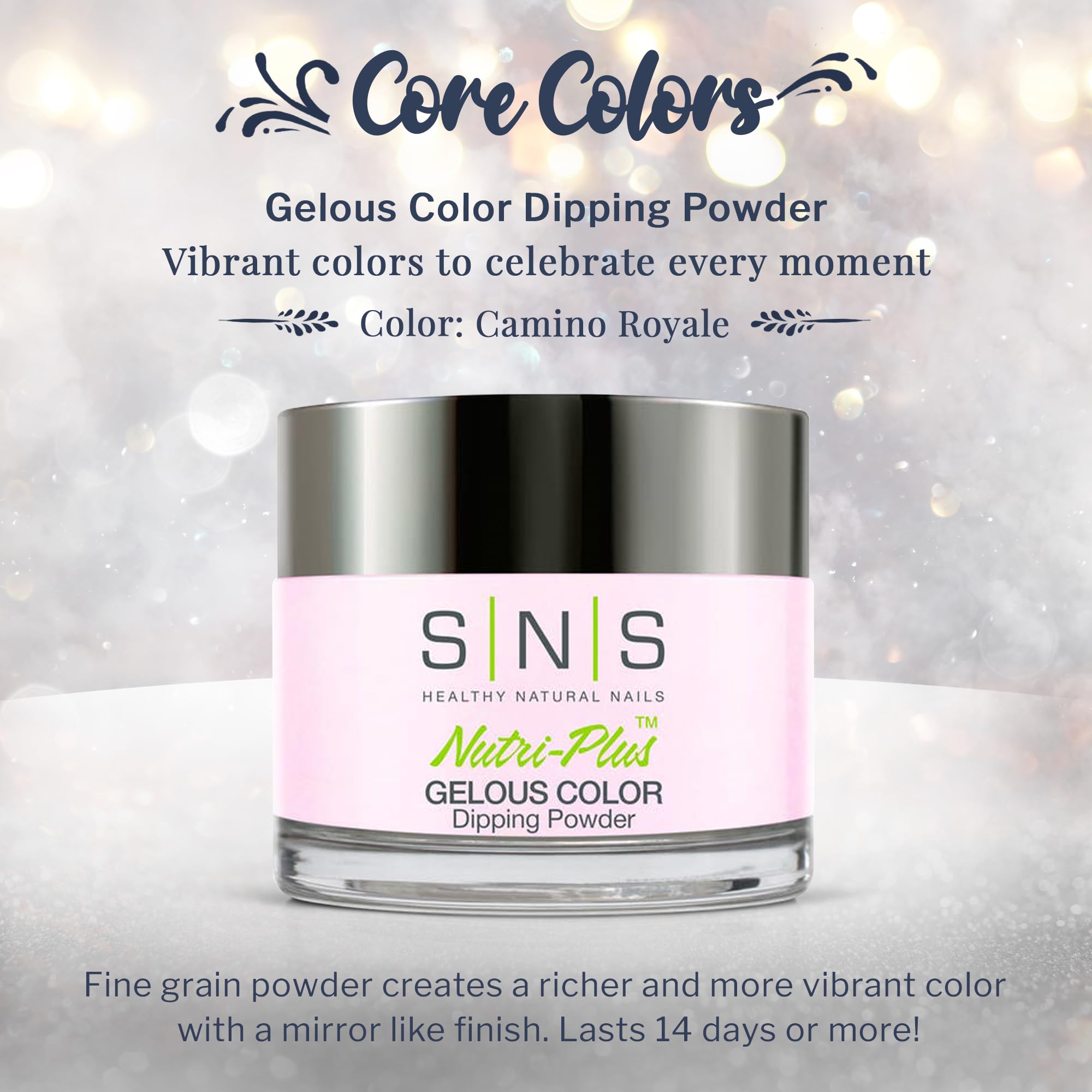 SNS Nail Dip Powder Camino Royale – Gelous Color, 1oz | Long-Lasting, Low Odor, No UV Lamp