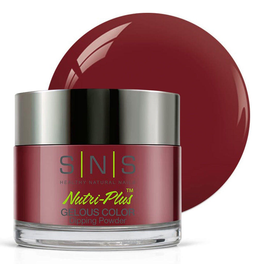 SNS Nail Dip Powder Cosmetics Fortune – Wine Shimmer Dip Powder 1.5oz | No UV Lamp, Low Odor, Lasts Up To 14 Days