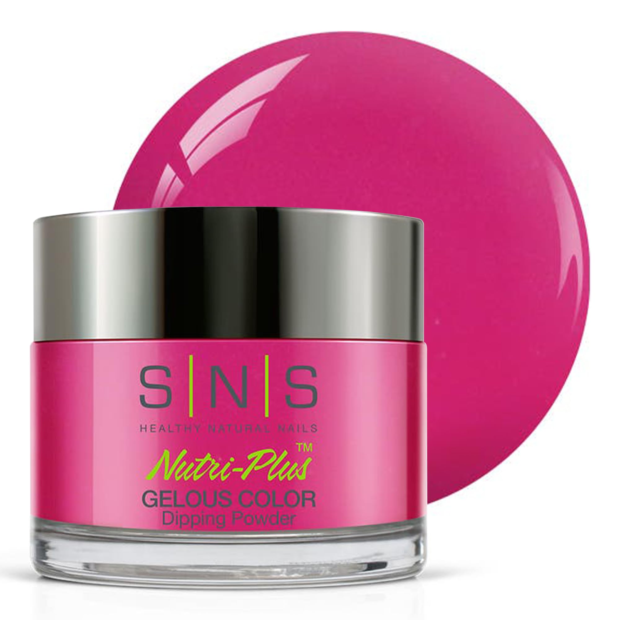 SNS Nail Dip Powder Fantasy – Pink/Fuchsia Cream, 14-Day Wear, Low Odor, No UV Lamp, 1oz