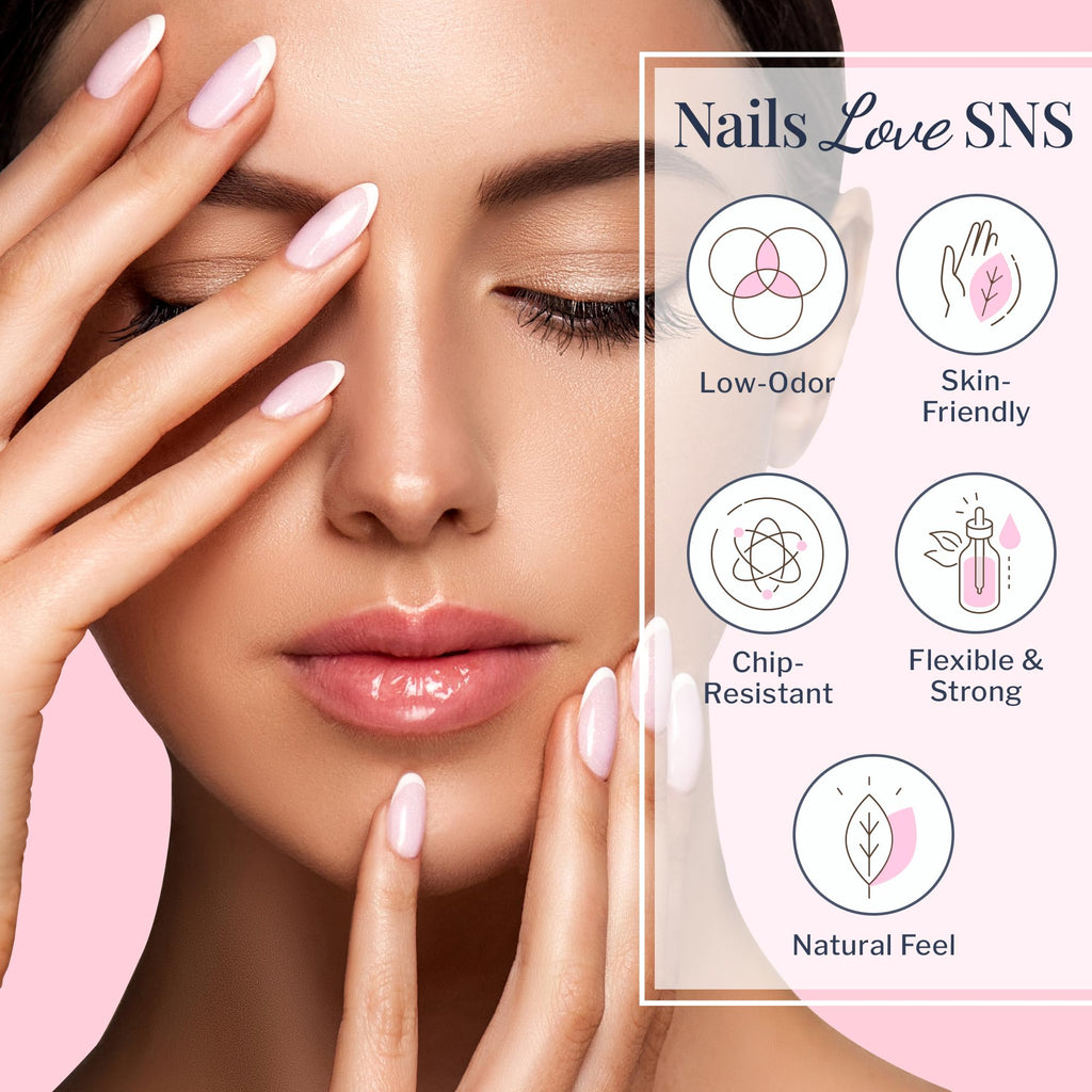 SNS Nail Dip Powder Natural Set — Long-Lasting Nude Dip Powder (4 oz) | Low Odor & No UV Lamp