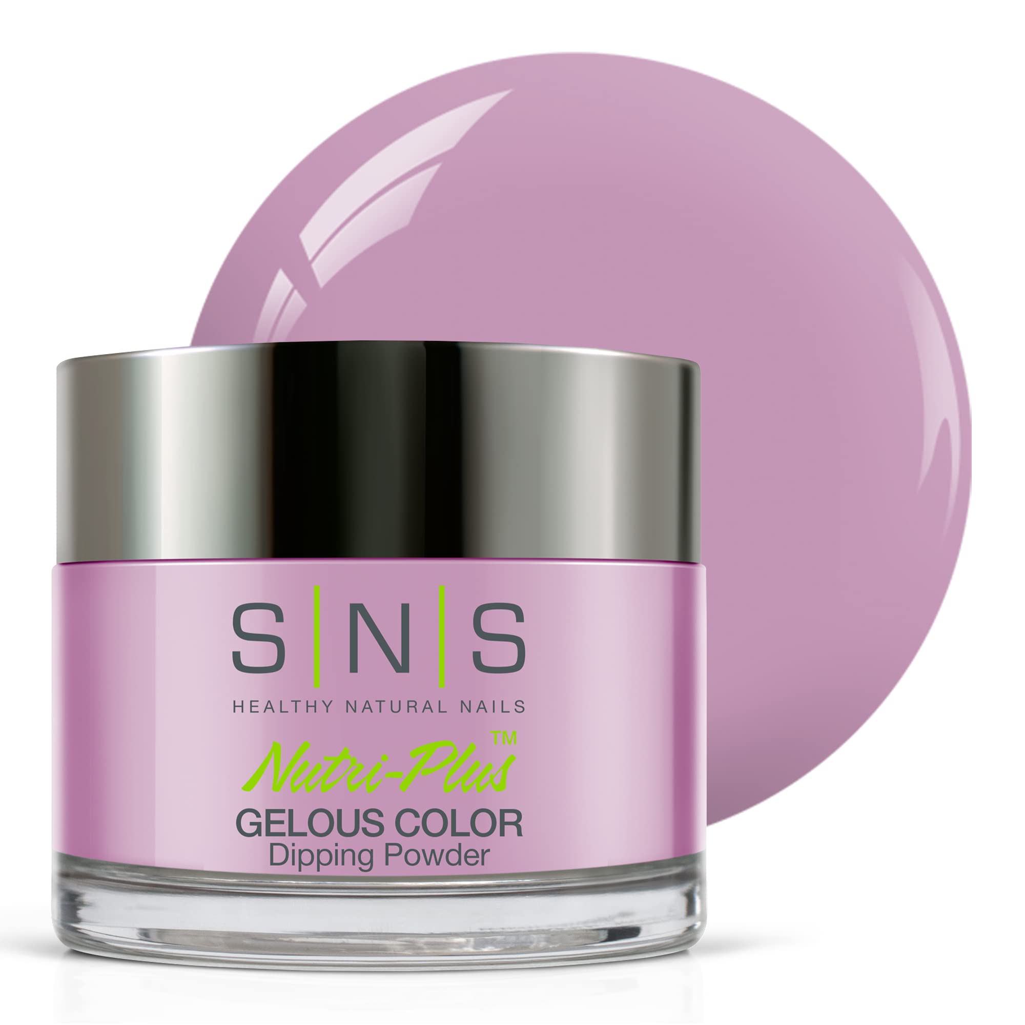 SNS Bare to Dare Polyester Doubleknit Dip Powder – Purple-Violet Shimmer | 1.5 oz, 14-Day Wear, Low-Odor