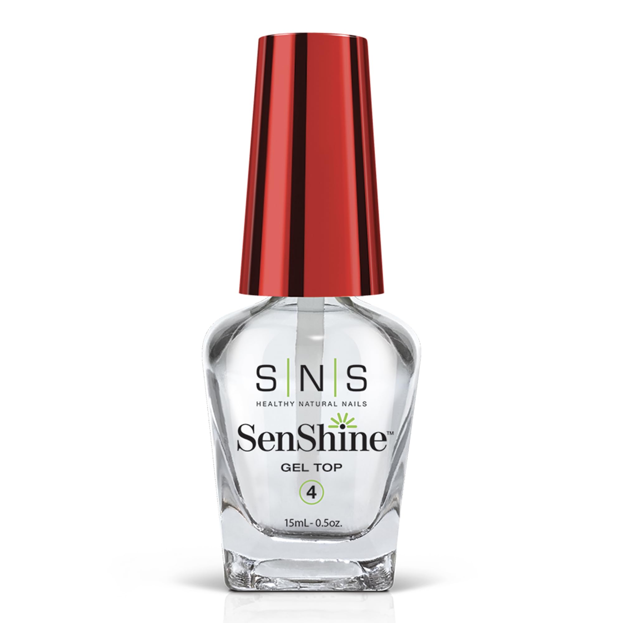SNS SenShine Gel Top Coat – Dip Powder Nail Polish, Long-Lasting Shine, Low Odor, No UV Lamp – 0.5 oz