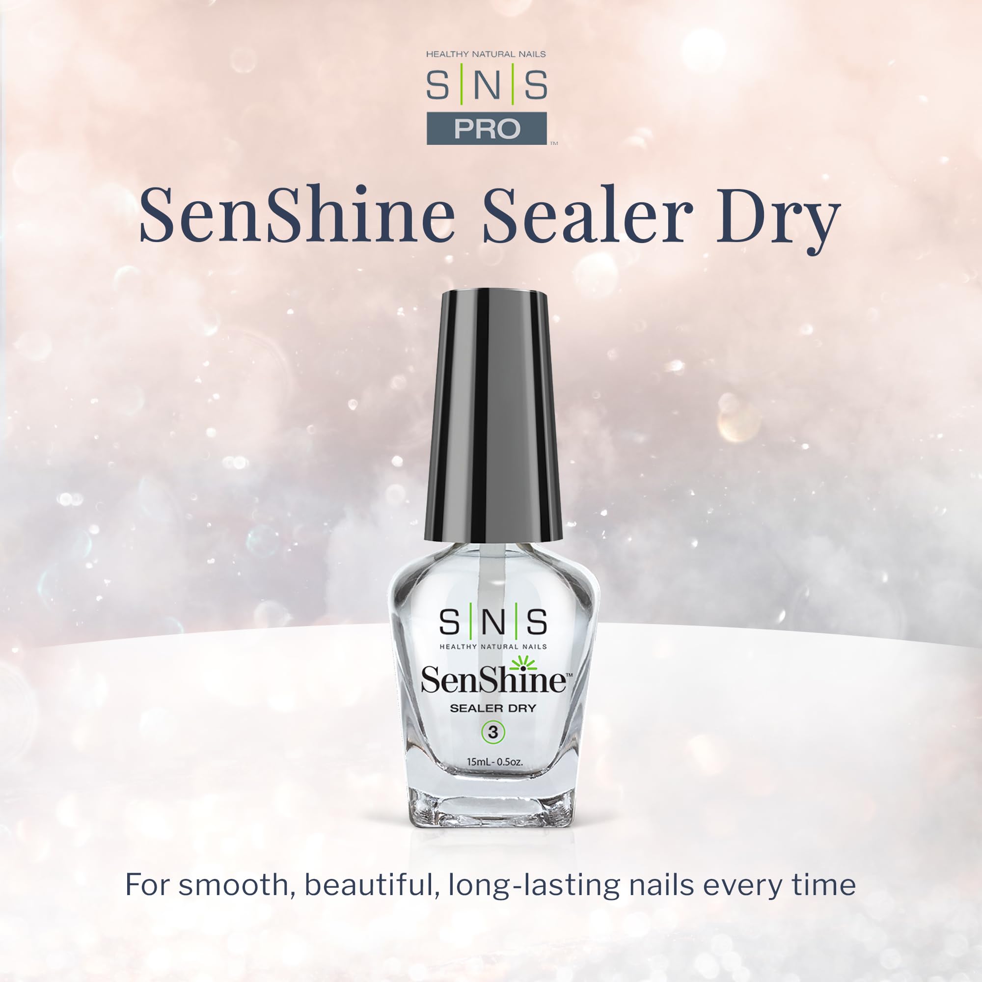 SNS SenShine Sealer Dry – Dip Powder Sealer & Hardener (0.5 oz)
