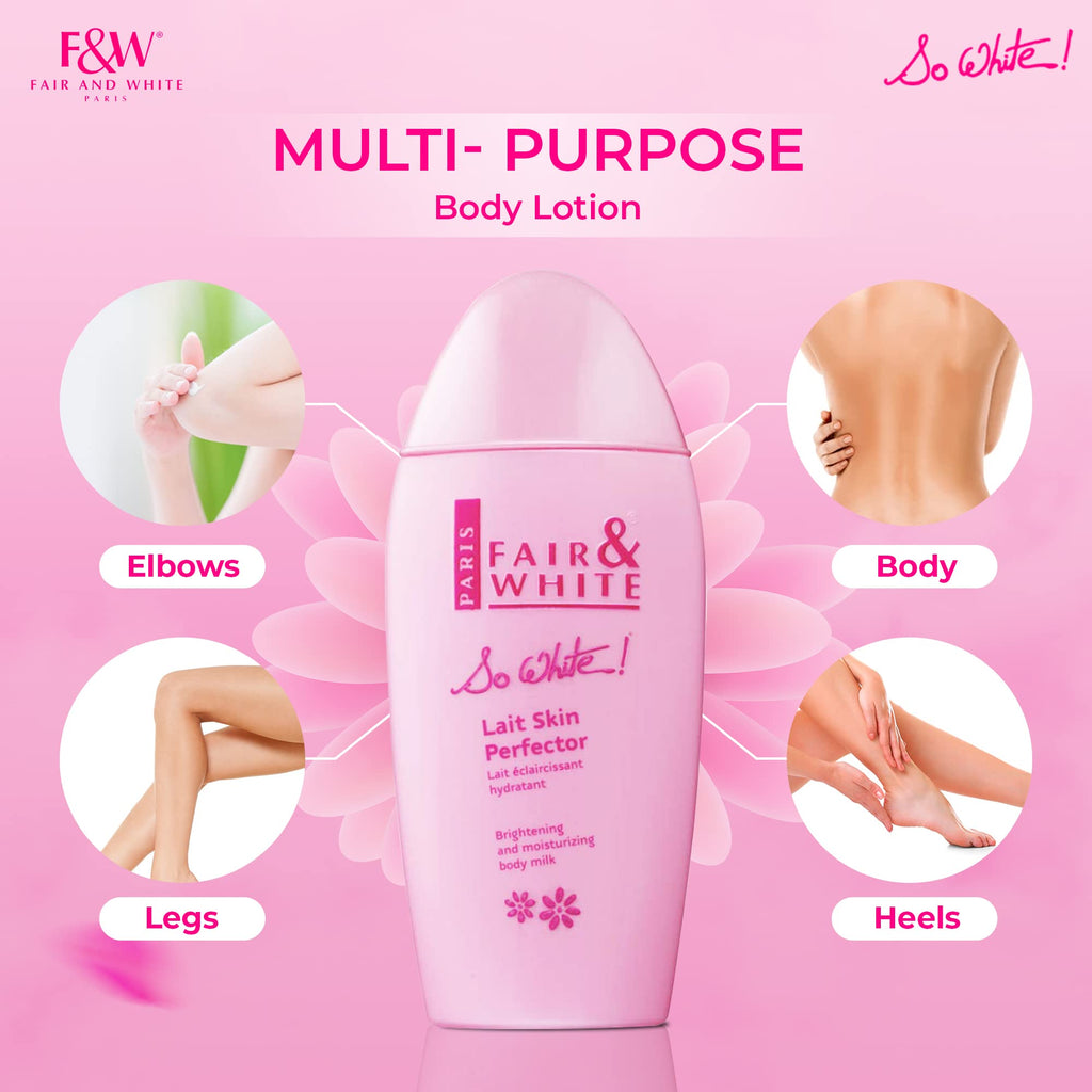 FAIR & WHITE So White Skin Brightening Lotion – 500 ml | Daily Moisturizing Body Lotion