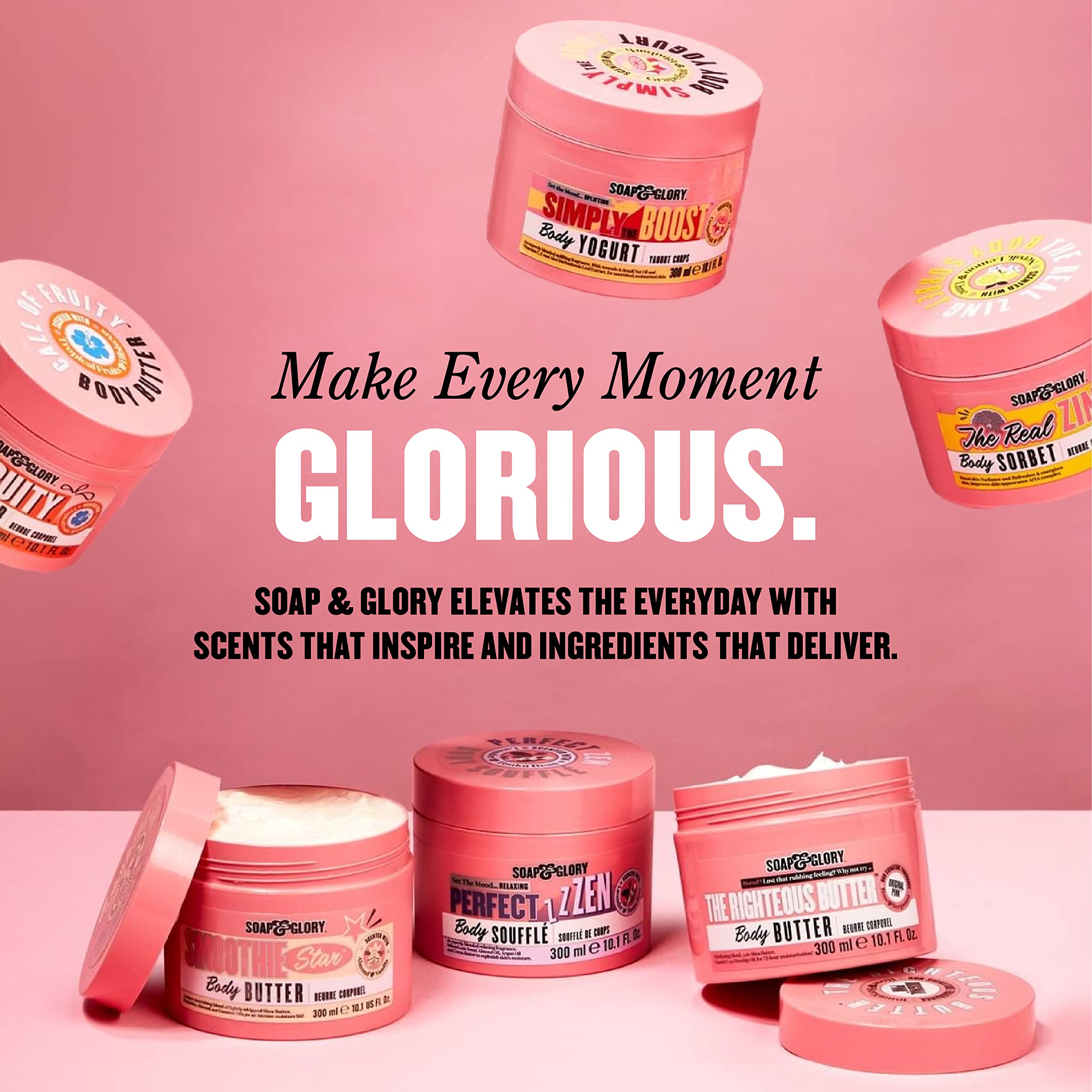 Soap & Glory Magnificoco Buff and Ready Coconut Body Scrub – Pack of 2 (300ml each)