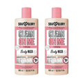 Soap & Glory Original Pink Clean On Me Body Wash – Hydrating Shower Gel with Built-In Body Lotion (500 ml, 2-pack)