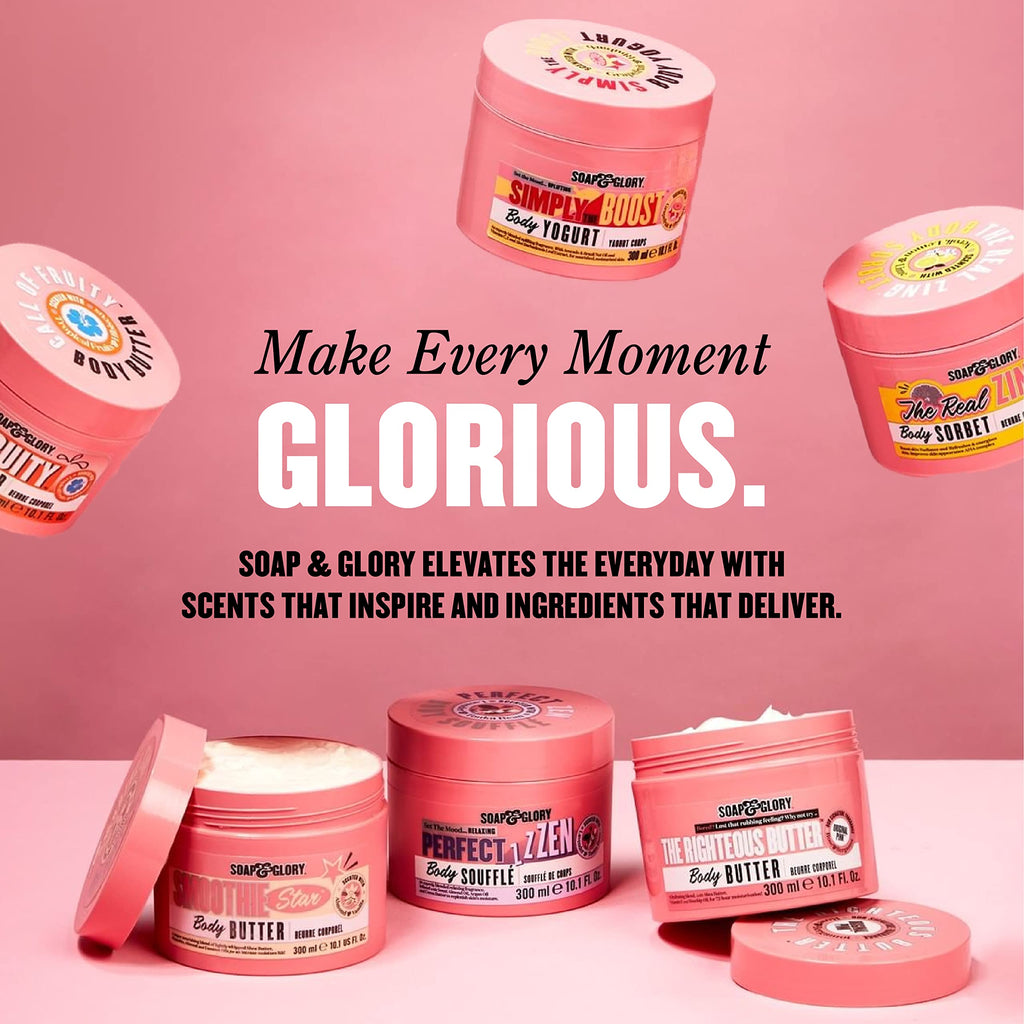 Soap & Glory Original Pink Heel Genius Self-Heating Foot Mask – Hydrating Exfoliating Treatment (100ml)